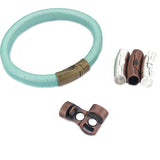 3 Sets Magnetic Clasp for 10x6mm Leather Cord Bracelet