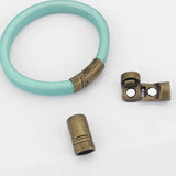 3 Sets Magnetic Clasp for 10x6mm Leather Cord Bracelet