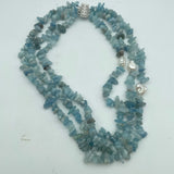3strds Green Natural Pearl Necklace with Nucleated Pearl