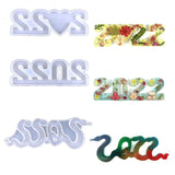 Year Number Silicone Mold for Epoxy Resin Craft Cake Decorative Gift