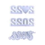 Year Number Silicone Mold for Epoxy Resin Craft Cake Decorative Gift