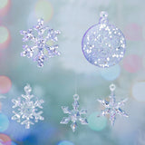 DIY Crystal Epoxy Mold Winter Snowflake Pendant Decor Silicone Mold
