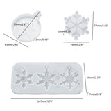DIY Crystal Epoxy Mold Winter Snowflake Pendant Decor Silicone Mold