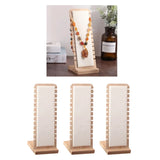 Modern Bamboo Necklace Jewelry Display Stand 27x10cm