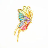 3x Butterfly Metal Frame Resin Pendant Open Bezel Setting DIY
