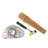 3x Wood Bangle Mandrel Sizer Bracelet Jewelry Tool