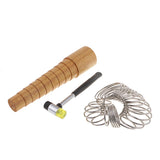 3x Wood Bangle Mandrel Sizer Bracelet Jewelry Tool