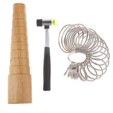 3x Wood Bangle Mandrel Sizer Bracelet Jewelry Tool