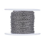 10m 3x2x0.5mm 304 Stainless Steel Cross Chain for DIY Jewelry Making