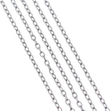 10m 3x2x0.5mm 304 Stainless Steel Cross Chain for DIY Jewelry Making