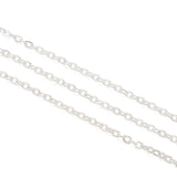 Iron Metal Silver Golden Oval Cross Chains 100m/roll for Jewelry Making DIY