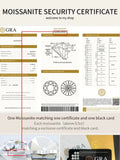 100% Moissanite Asscher Cut Diamond Test Positive Certificated