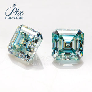 100% Moissanite Asscher Cut Diamond Test Positive Certificated
