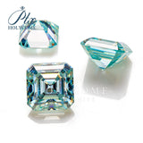 100% Moissanite Asscher Cut Diamond Test Positive Certificated