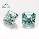 100% Moissanite Asscher Cut Diamond Test Positive Certificated