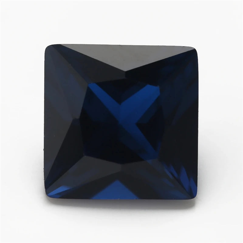 Dark Stone Square Princess Cut Spinel Gems for Jewelry Making