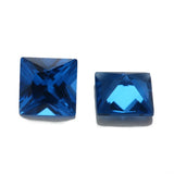Dark Stone Square Princess Cut Spinel Gems for Jewelry Making