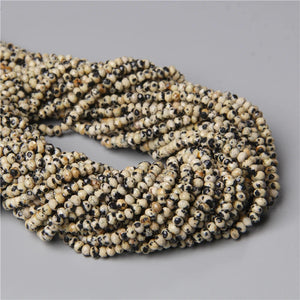 3x4MM Dalmation Stone Beads for Jewelry Making DIY Bracelet Earrings 15''