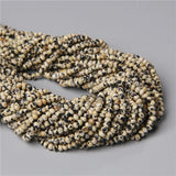 3x4MM Dalmation Stone Beads for Jewelry Making DIY Bracelet Earrings 15''