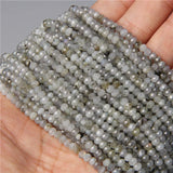 4MM Faceted Roundle Agate Stone Beads for Jewelry Making