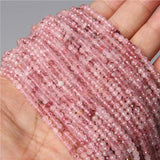 4MM Faceted Roundle Agate Stone Beads for Jewelry Making