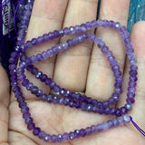 3x4mm Natural Gemstone Stone Beads 15'' Faceted Rondelle