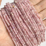 3x4mm Strawberry Quartz Rhodochrosite Rondelle Beads