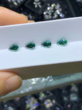 Dark Green VVS1 Pear Cut Moissanite Loose Gemstone