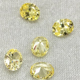 Light Yellow Oval CZ Stone AAAAA Cubic Zirconia for DIY Jewelry