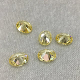 Light Yellow Oval CZ Stone AAAAA Cubic Zirconia for DIY Jewelry