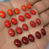 Red Ruby Flat Back Cabochons for DIY Jewelry Making