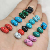 3x5 4x6 5x7 6x8 8x10 8x12 10x12mm Half Oval Turquoise Cabochons
