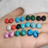 3x5 4x6 5x7 6x8 8x10 8x12 10x12mm Half Oval Turquoise Cabochons