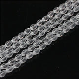 Glass Rice Beads Oval Crystal Faceted Loose Olive Beaded DIY Jewelry Making