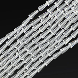 Glass Bugle Beads Charms Crystal Faceted Tower Beads for DIY Jewelry Making