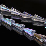 Glass Bugle Beads Charms Crystal Faceted Tower Beads for DIY Jewelry Making
