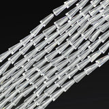 Glass Bugle Beads Charms Crystal Faceted Tower Beads for DIY Jewelry Making