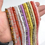 3x6mm Quartz Crystal Rondelle Bead for Jewelry Making
