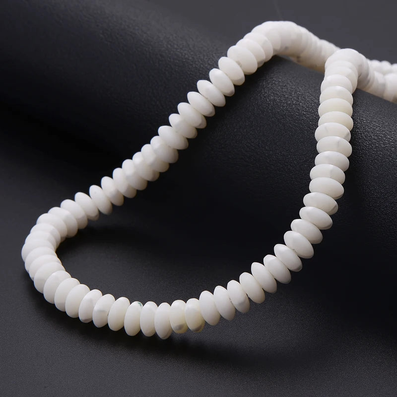 Colorful Seed Spacer Beads Flat Round Polymer Clay Beads 15''