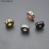3x8mm CZ Copper Rondelle Spacer Beads 20pc