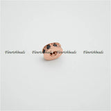 3x8mm CZ Copper Rondelle Spacer Beads 20pc
