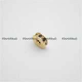 3x8mm CZ Copper Rondelle Spacer Beads 20pc