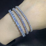 925 Silver Moissanite Tennis Bracelet for Women