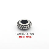 4mm Hole 316l Stainless Steel Spacer Bead for DIY Jewelry Making