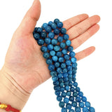 4-10MM Apatite Stone Charm Round Beads for Jewelry Making DIY