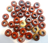 10Pc 4*10MM Quartz Crystal Abacus Shape Big Hole Beads Pendant