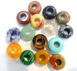 10Pc 4*10MM Quartz Crystal Abacus Shape Big Hole Beads Pendant