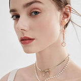 4-10PCS Golden Teardrop Stainless Steel Stud Earring Findings with Loop