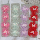 Kids Hair Clips Transparent Butterfly Clips Baby Girls Hair Accessories Barrette