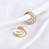 Raw Brass Lever Back Earring Hoop w/ Loop Hooks for Diy Drop Earrings